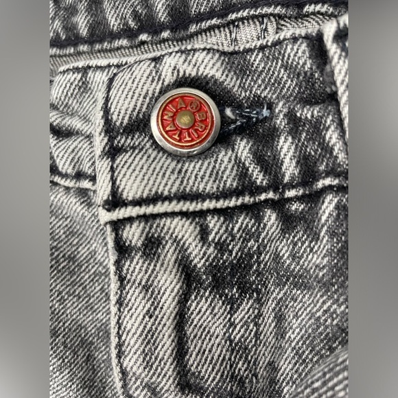 Vintage Brittania Gray Wash Mom Jeans Tapered 80s/90s High Rise Denim | W32 L30 - Picture 10 of 11